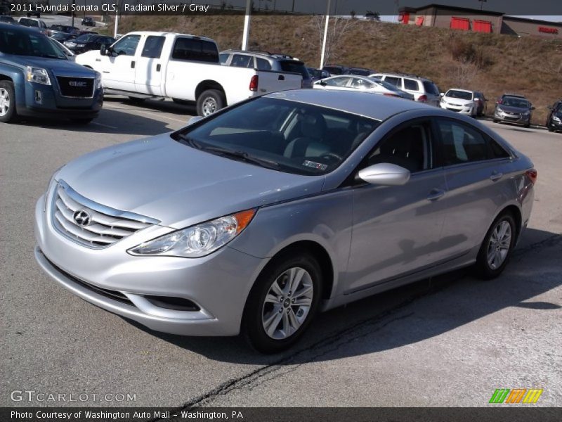 Radiant Silver / Gray 2011 Hyundai Sonata GLS