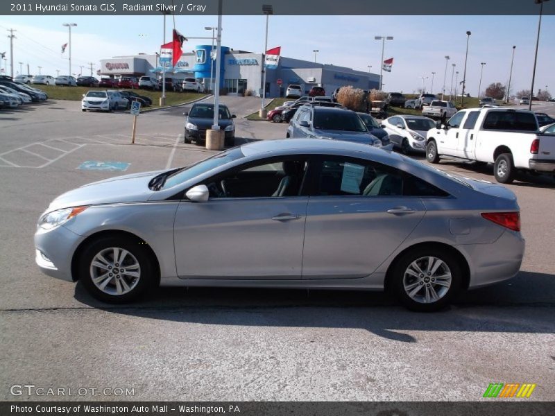 Radiant Silver / Gray 2011 Hyundai Sonata GLS