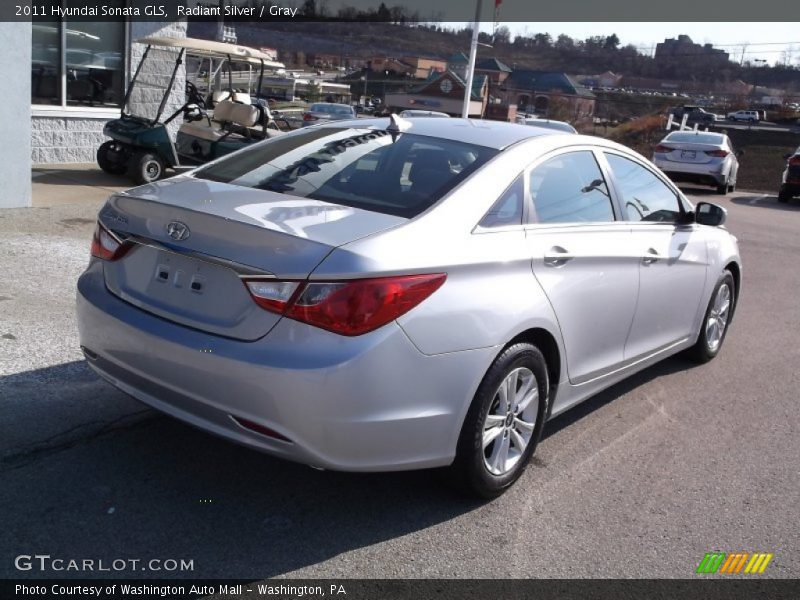 Radiant Silver / Gray 2011 Hyundai Sonata GLS