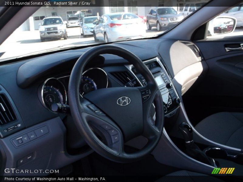 Radiant Silver / Gray 2011 Hyundai Sonata GLS