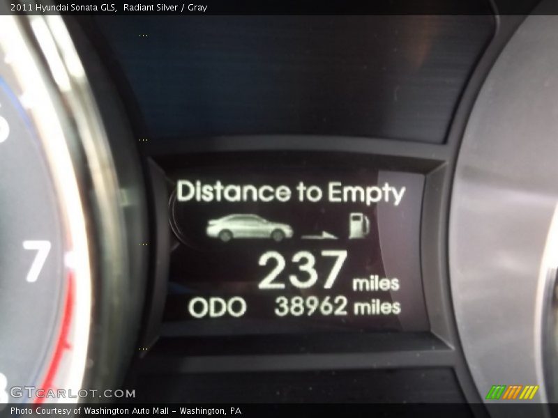 Radiant Silver / Gray 2011 Hyundai Sonata GLS
