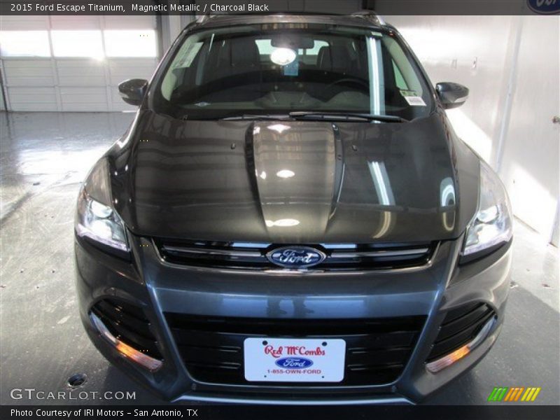 Magnetic Metallic / Charcoal Black 2015 Ford Escape Titanium