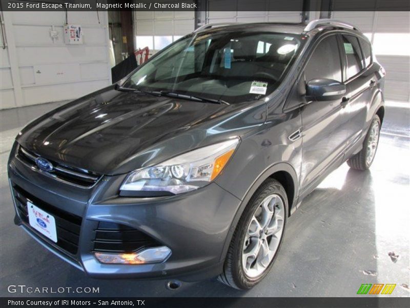 Magnetic Metallic / Charcoal Black 2015 Ford Escape Titanium