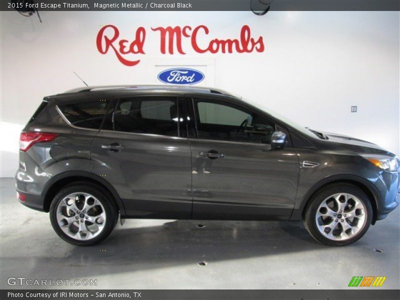 Magnetic Metallic / Charcoal Black 2015 Ford Escape Titanium