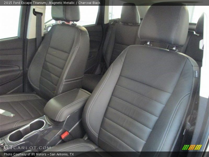Magnetic Metallic / Charcoal Black 2015 Ford Escape Titanium