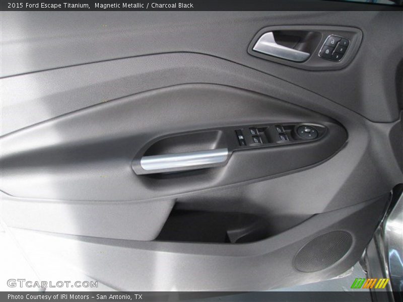 Magnetic Metallic / Charcoal Black 2015 Ford Escape Titanium