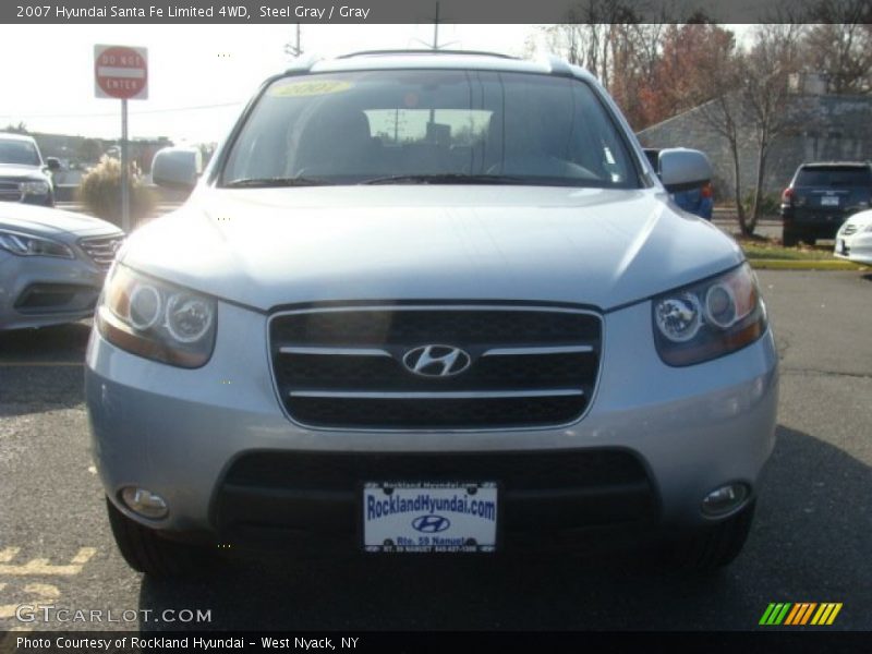 Steel Gray / Gray 2007 Hyundai Santa Fe Limited 4WD