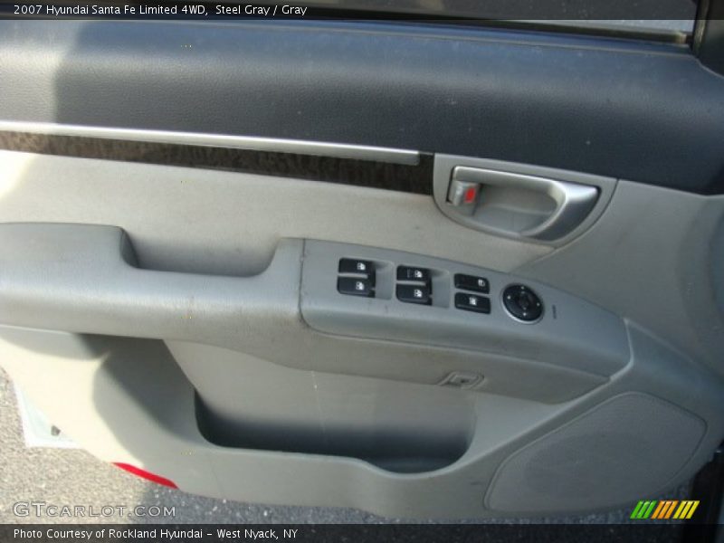 Steel Gray / Gray 2007 Hyundai Santa Fe Limited 4WD