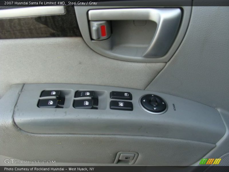 Steel Gray / Gray 2007 Hyundai Santa Fe Limited 4WD