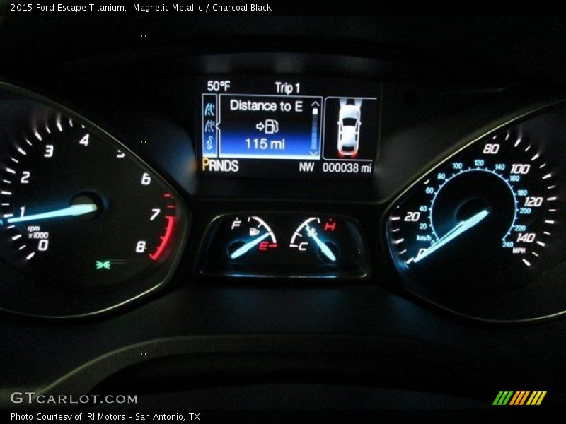 Magnetic Metallic / Charcoal Black 2015 Ford Escape Titanium