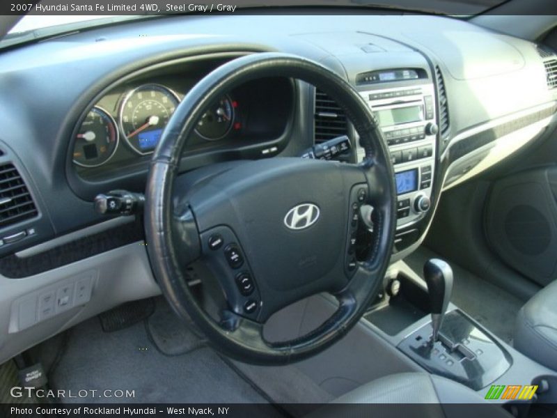 Steel Gray / Gray 2007 Hyundai Santa Fe Limited 4WD