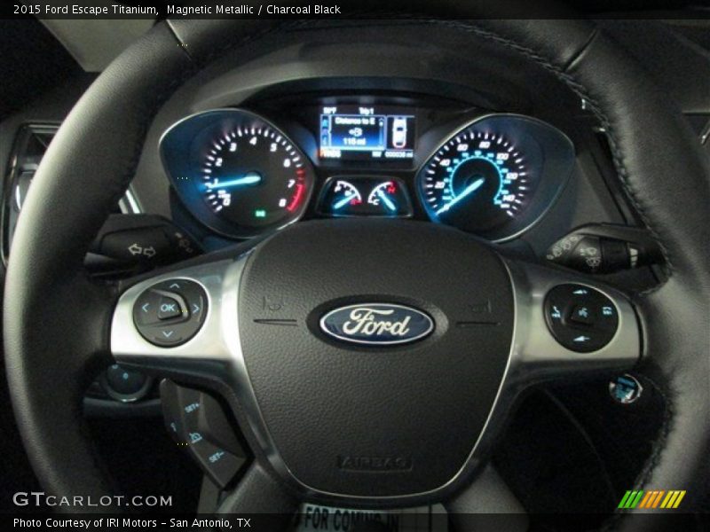 Magnetic Metallic / Charcoal Black 2015 Ford Escape Titanium