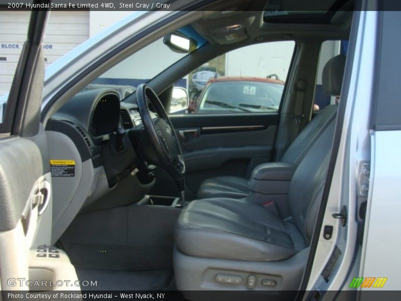 Steel Gray / Gray 2007 Hyundai Santa Fe Limited 4WD