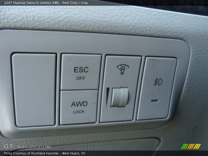 Steel Gray / Gray 2007 Hyundai Santa Fe Limited 4WD