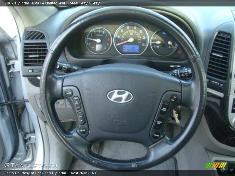 Steel Gray / Gray 2007 Hyundai Santa Fe Limited 4WD