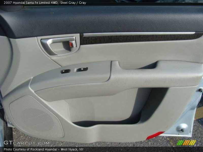 Steel Gray / Gray 2007 Hyundai Santa Fe Limited 4WD