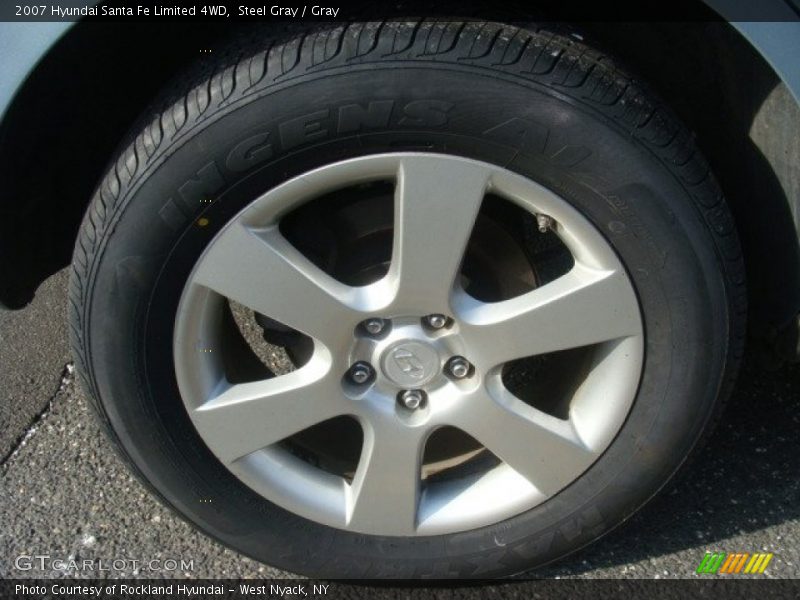 Steel Gray / Gray 2007 Hyundai Santa Fe Limited 4WD