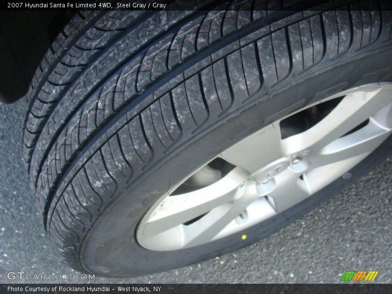 Steel Gray / Gray 2007 Hyundai Santa Fe Limited 4WD