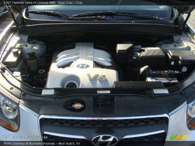 Steel Gray / Gray 2007 Hyundai Santa Fe Limited 4WD