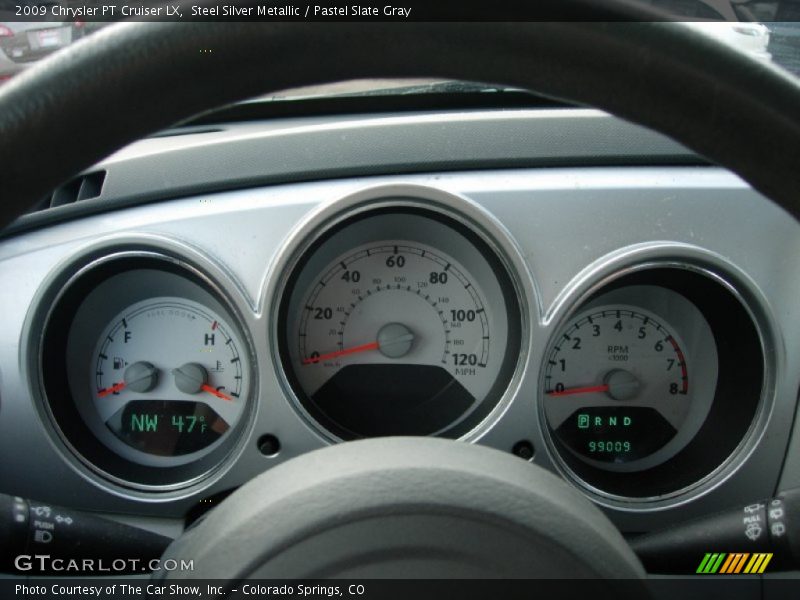 Steel Silver Metallic / Pastel Slate Gray 2009 Chrysler PT Cruiser LX