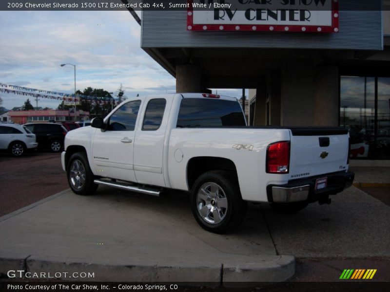 Summit White / Ebony 2009 Chevrolet Silverado 1500 LTZ Extended Cab 4x4