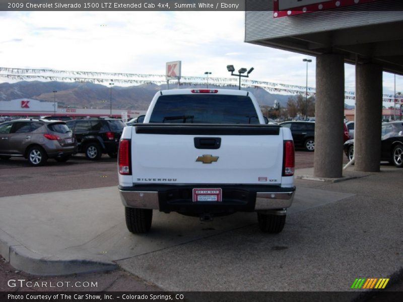 Summit White / Ebony 2009 Chevrolet Silverado 1500 LTZ Extended Cab 4x4