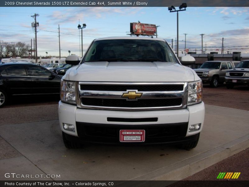 Summit White / Ebony 2009 Chevrolet Silverado 1500 LTZ Extended Cab 4x4