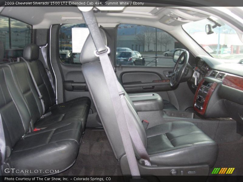 Summit White / Ebony 2009 Chevrolet Silverado 1500 LTZ Extended Cab 4x4