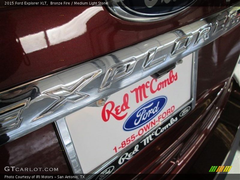 Bronze Fire / Medium Light Stone 2015 Ford Explorer XLT