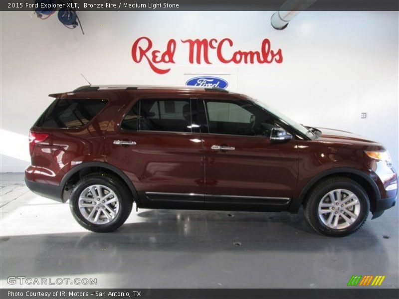 Bronze Fire / Medium Light Stone 2015 Ford Explorer XLT