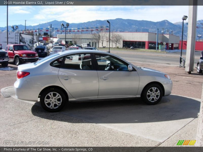 Liquid Silver / Gray 2010 Hyundai Elantra GLS