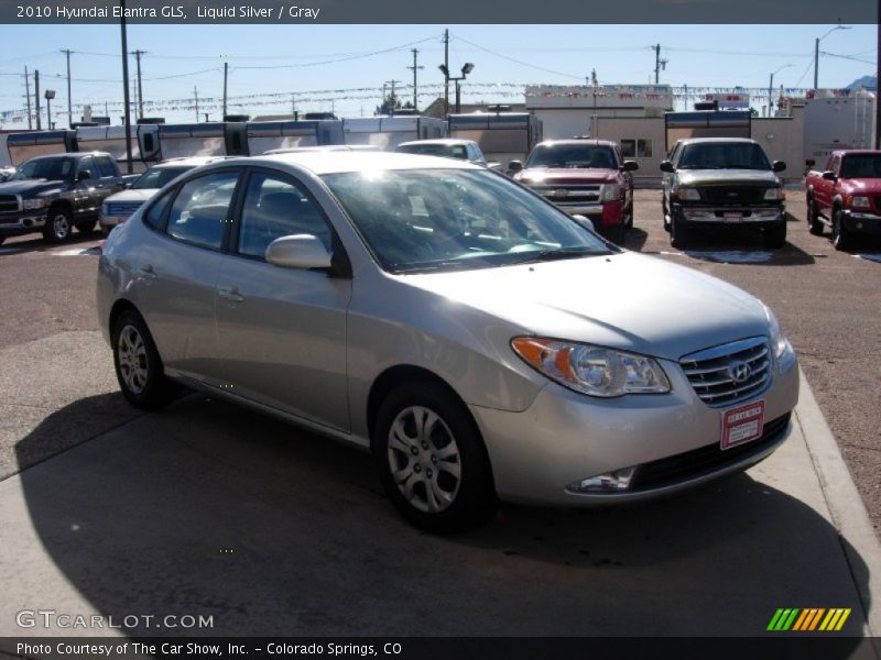 Liquid Silver / Gray 2010 Hyundai Elantra GLS