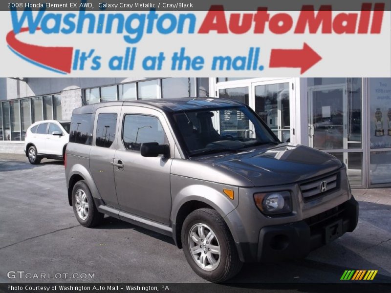 Galaxy Gray Metallic / Gray/Black 2008 Honda Element EX AWD