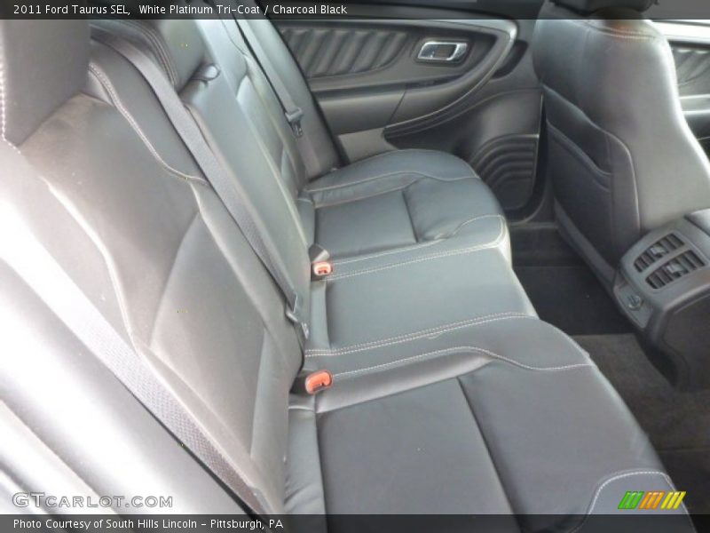 White Platinum Tri-Coat / Charcoal Black 2011 Ford Taurus SEL