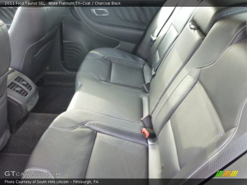 White Platinum Tri-Coat / Charcoal Black 2011 Ford Taurus SEL
