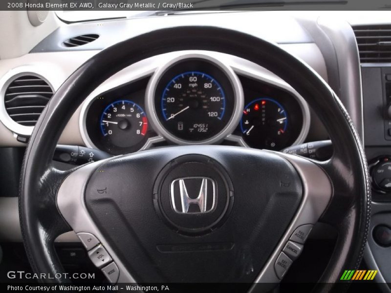 Galaxy Gray Metallic / Gray/Black 2008 Honda Element EX AWD