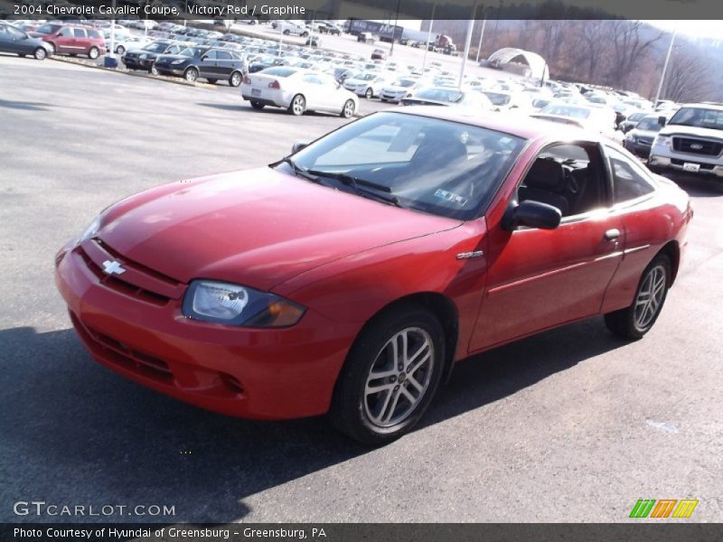 Victory Red / Graphite 2004 Chevrolet Cavalier Coupe