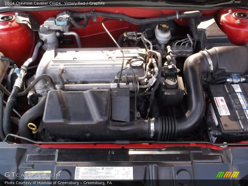 Victory Red / Graphite 2004 Chevrolet Cavalier Coupe