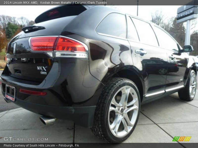 Kodiak Brown Metallic / Ceramic/Dark Tuxedo 2014 Lincoln MKX AWD