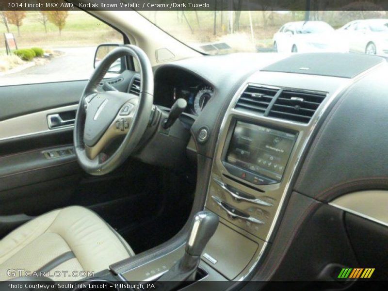 Kodiak Brown Metallic / Ceramic/Dark Tuxedo 2014 Lincoln MKX AWD