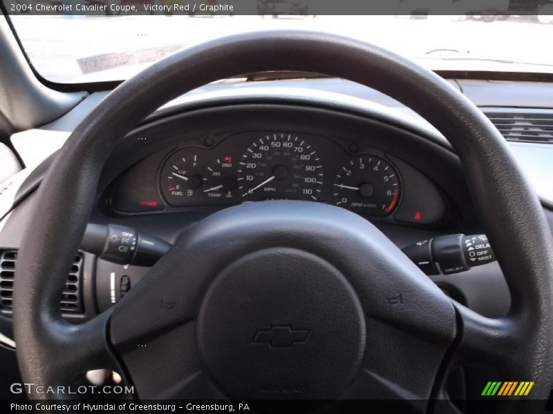 Victory Red / Graphite 2004 Chevrolet Cavalier Coupe