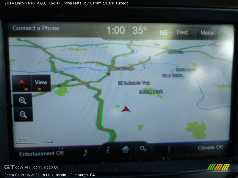 Navigation of 2014 MKX AWD