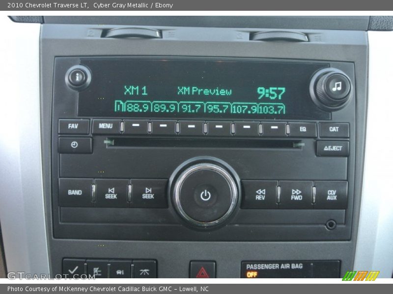 Cyber Gray Metallic / Ebony 2010 Chevrolet Traverse LT
