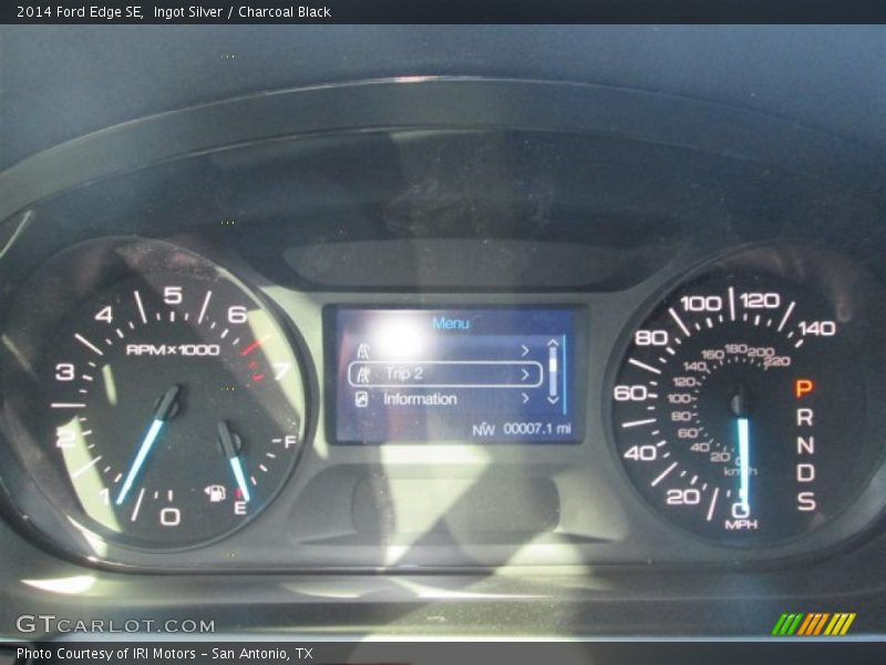 Ingot Silver / Charcoal Black 2014 Ford Edge SE