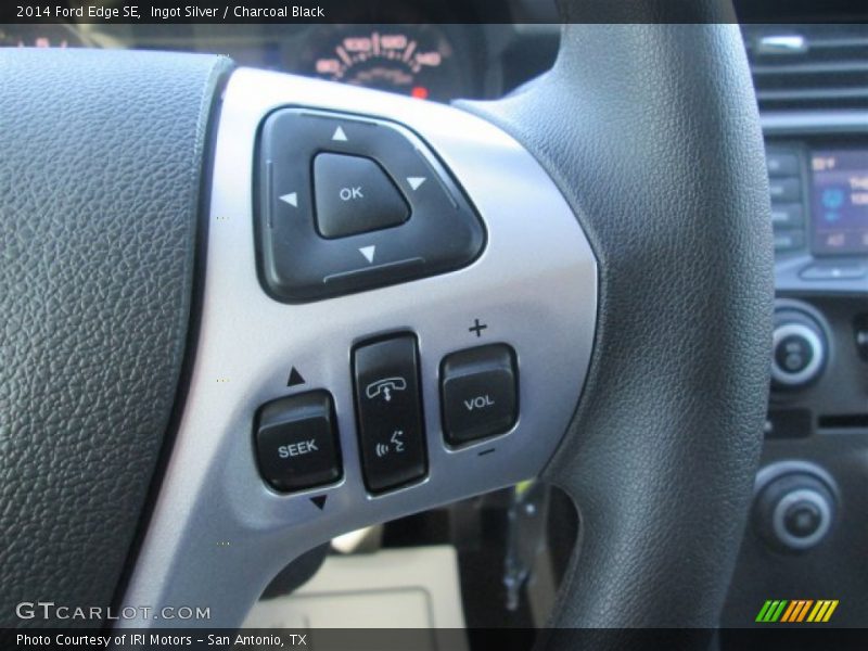 Ingot Silver / Charcoal Black 2014 Ford Edge SE