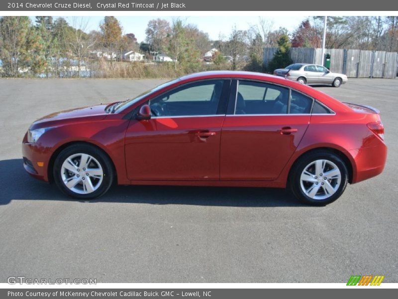 Crystal Red Tintcoat / Jet Black 2014 Chevrolet Cruze Diesel