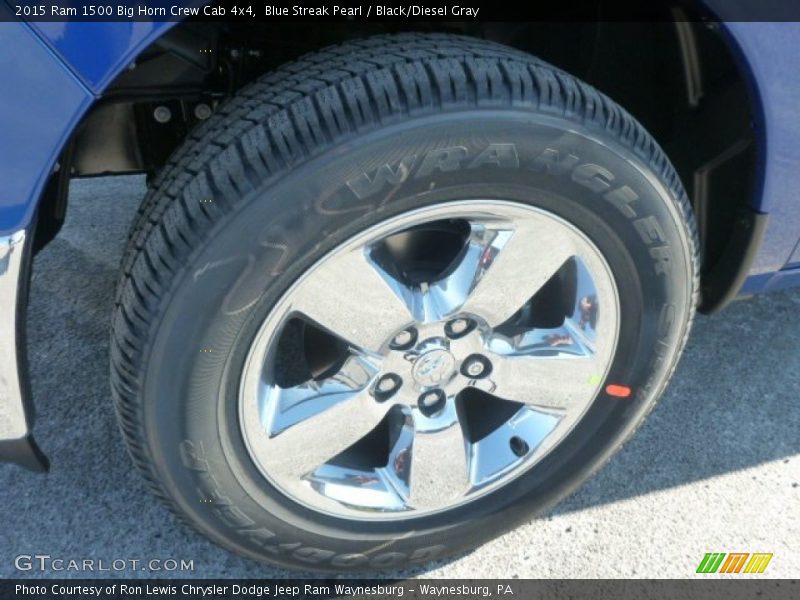 Blue Streak Pearl / Black/Diesel Gray 2015 Ram 1500 Big Horn Crew Cab 4x4