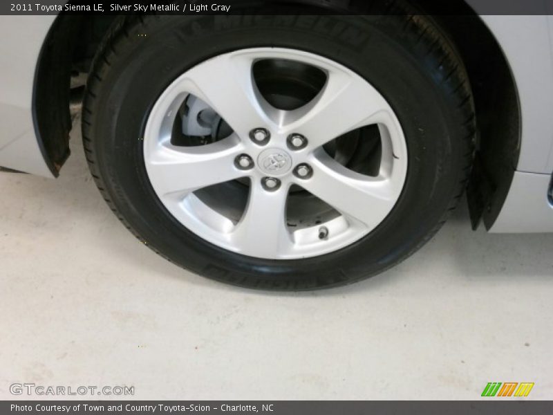 Silver Sky Metallic / Light Gray 2011 Toyota Sienna LE