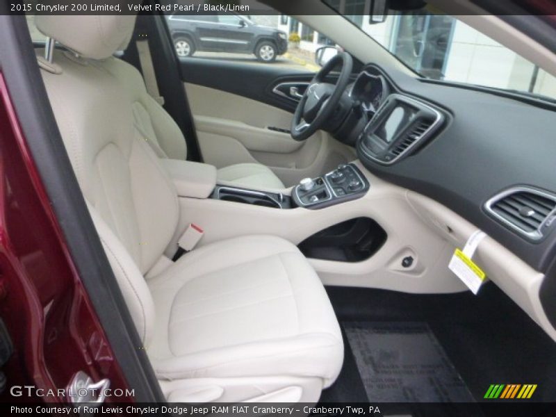 Velvet Red Pearl / Black/Linen 2015 Chrysler 200 Limited