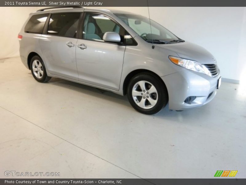 Silver Sky Metallic / Light Gray 2011 Toyota Sienna LE